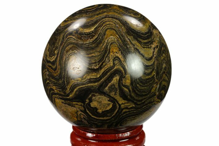 Polished Stromatolite (Greysonia) Sphere - Bolivia #134718